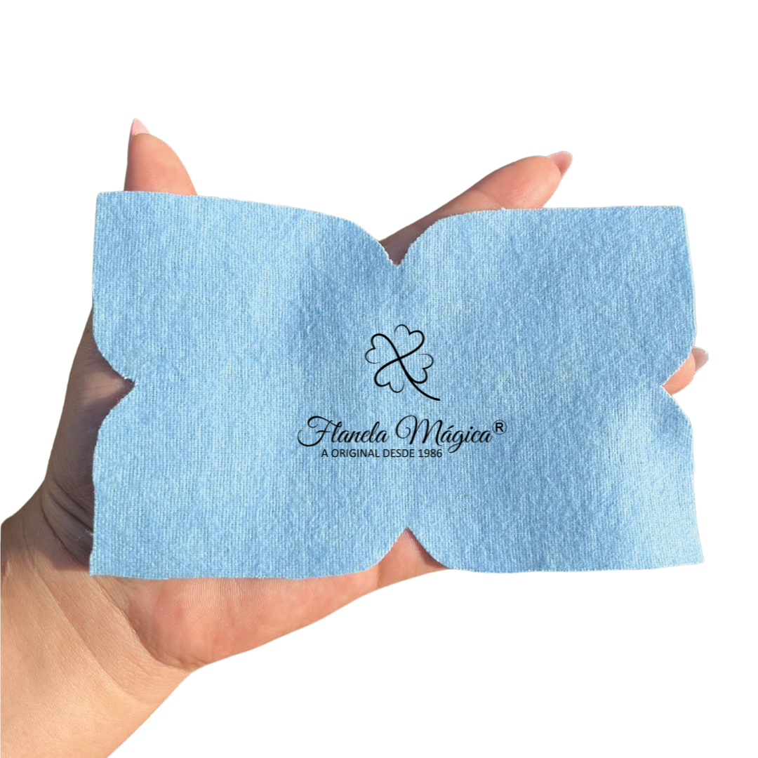 1000 unidades com Logo da Flanela Mágica® | Borboleta 10x16 cm