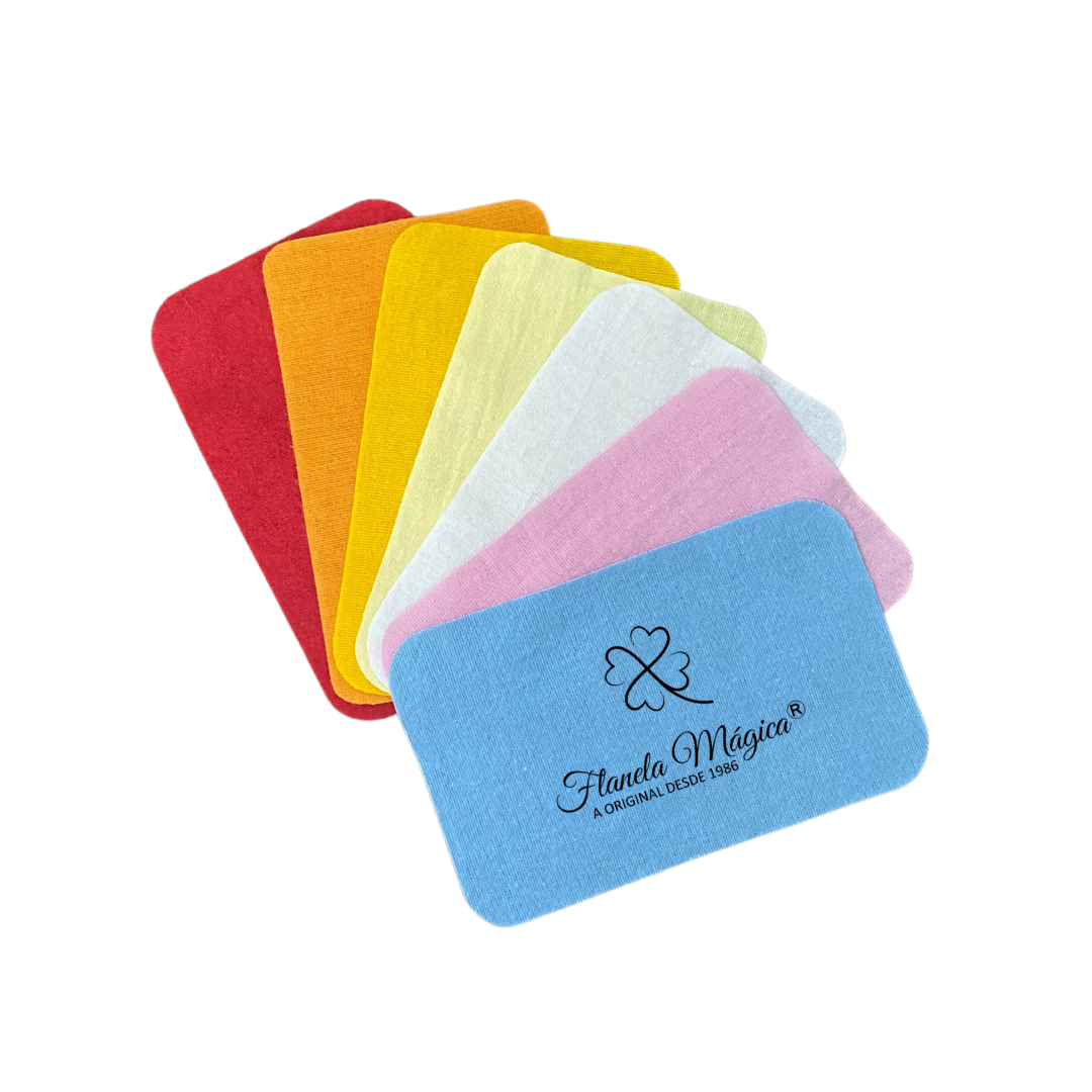 1000 unidades com Logo da Flanela Mágica® | Clássica 10x16 cm
