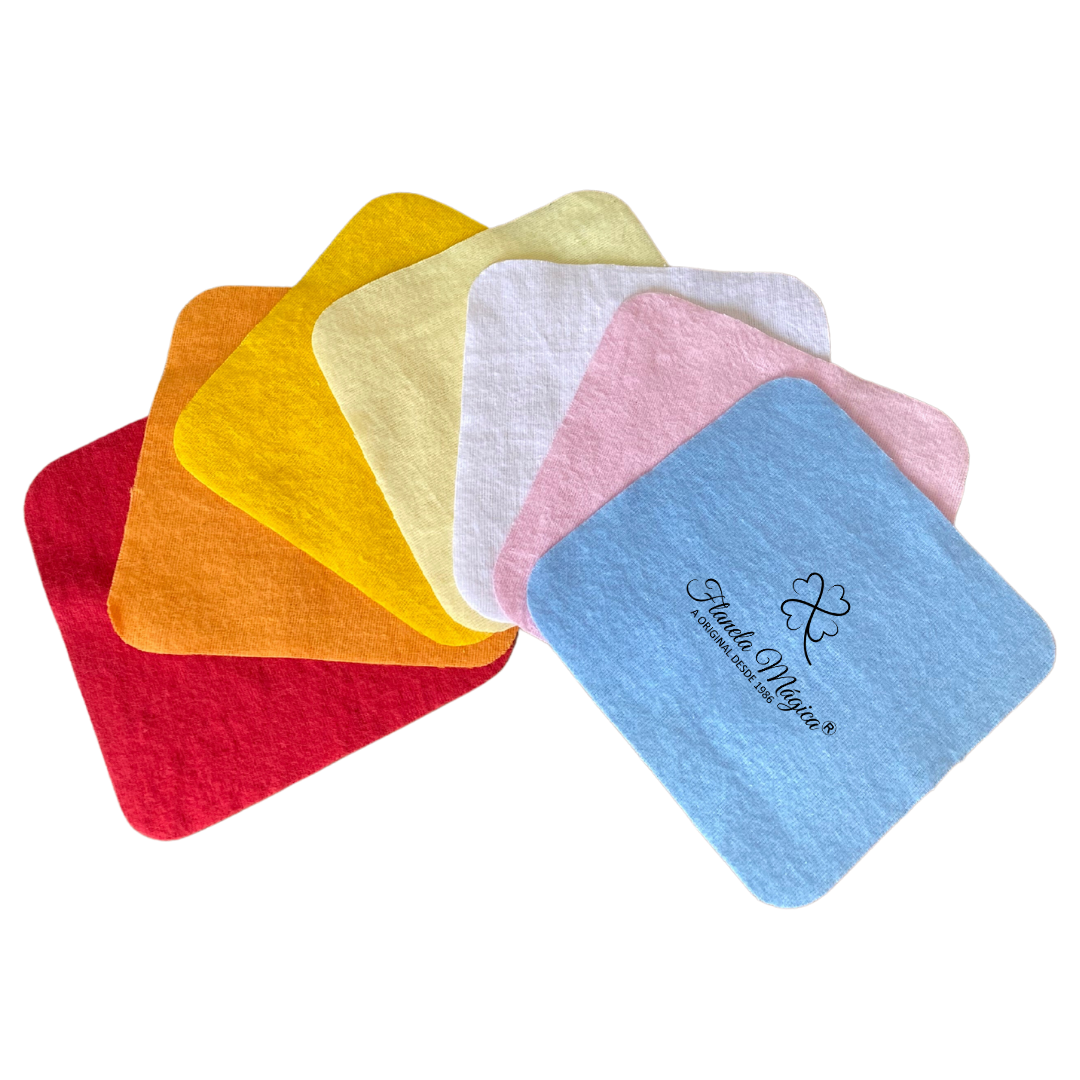 1000 unidades com Logo da Flanela Mágica® | Baby P 9x9 cm