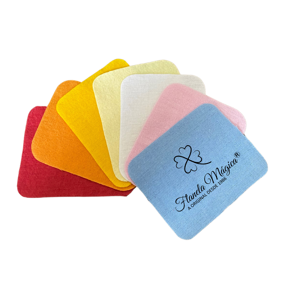 1000 unidades com Logo da Flanela Mágica® | Petit 10x8 cm