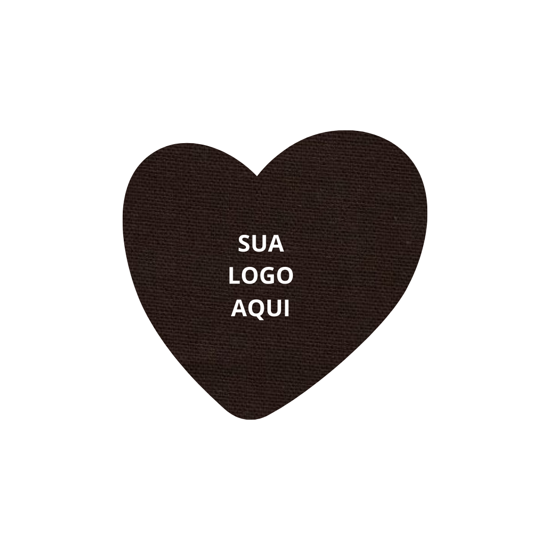 1000 unidades Personalizadas Premium | Coração 10x9,5 cm