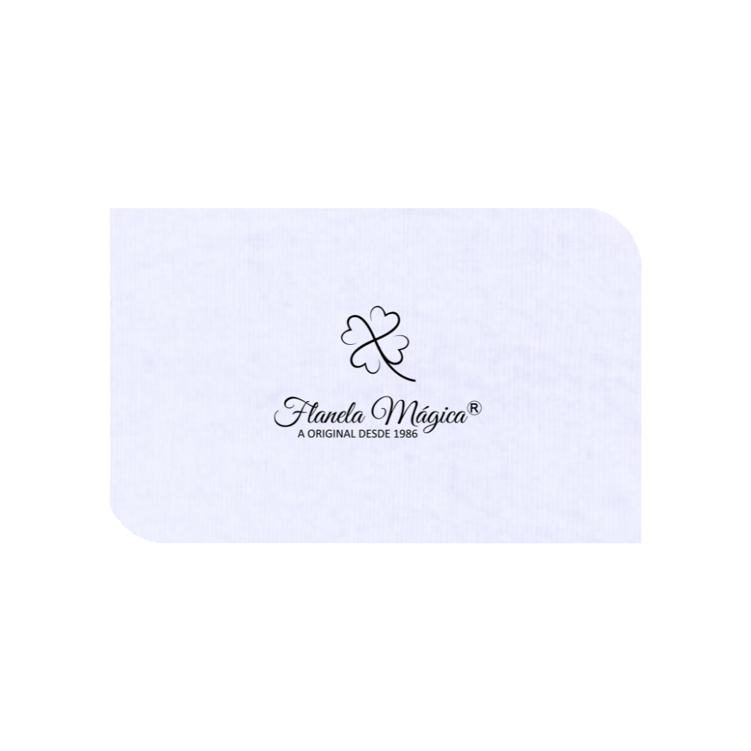 1000 unidades com Logo da Flanela Mágica® | Folha 10x16 cm