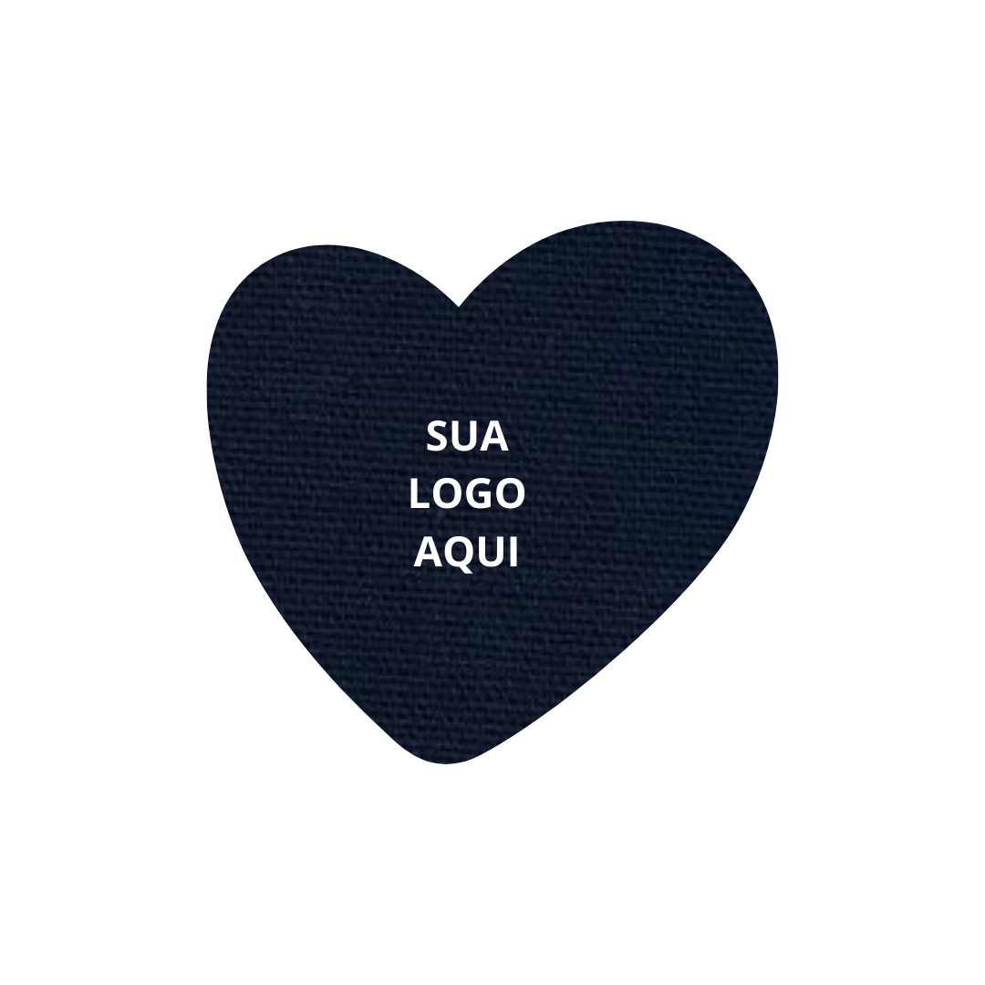 1000 unidades Personalizadas Premium | Coração 10x9,5 cm