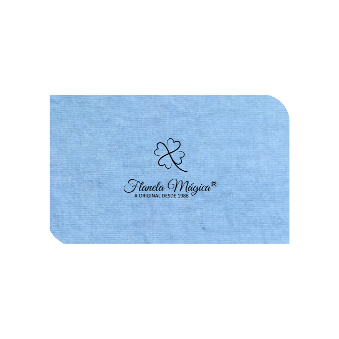 1000 unidades com Logo da Flanela Mágica® | Folha 10x16 cm