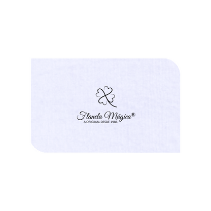 1000 unidades com Logo da Flanela Mágica® | Folha 10x16 cm