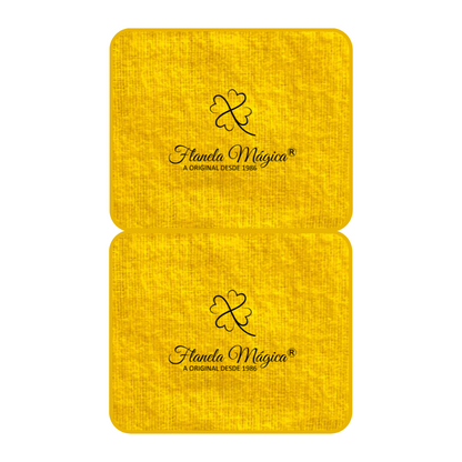 250 unidades com Logo da Flanela Mágica® | Dupla 10x16 cm