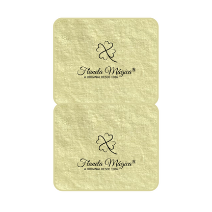 250 unidades com Logo da Flanela Mágica® | Dupla 10x16 cm