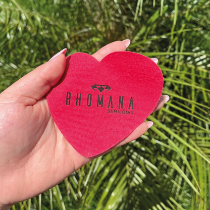 1000 unidades Personalizadas | Coração 10x9,5 cm